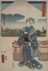 Hara, ze série Padesát tři stanic Tokaida od Utagawa Hiroshige