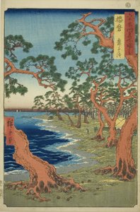 Harima Project: Maiko Beach (Rokujuyoshi Meisho Zue)” od Utagawa Hiroshige