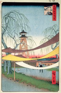 Hatsune Riding Grounds, Bakuro-cho, No. 6 from One Hundred Views of Edo, 1857 (woodblock color print) od Utagawa Hiroshige