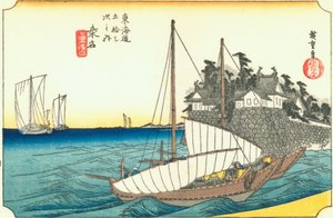 Hiroshige43 kuwana od Utagawa Hiroshige