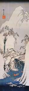 Hirošige, Zasněžená rokle od Utagawa Hiroshige