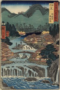 Hot Springs v Shuzenji, provincie Izu, srpen 1853