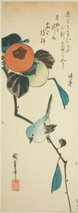 Japonský bělooký a tomel od Utagawa Hiroshige