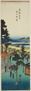 Svatyně Kanda Myojin (Kanda Myojin), ze série „Slavné pohledy na východní hlavní město (Toto meisho)“ od Utagawa Hiroshige