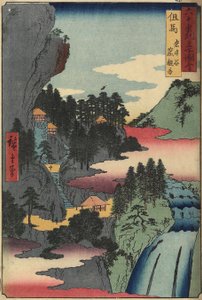 Chrám Kannon v Iwaidani, provincie Tádžima, prosinec 1853