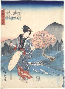 Koka: Šest řek Tama od Utagawa Hiroshige