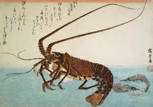 Humr a krevety, 1832-1834. od Utagawa Hiroshige