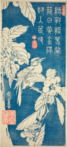 Loquat a pták od Utagawa Hiroshige