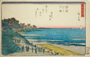 Odliv v Susaki (Susaki shiohi no zu), ze série „Slavná místa ve východním hlavním městě (Toto meisho)“ od Utagawa Hiroshige
