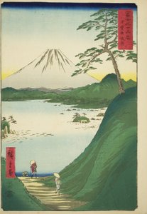 Misaka Pass in Kai Province (Kai Misakagoe), from the series "Thirty-six Views of Mount Fuji (Fuji sanjurokkei)" od Utagawa Hiroshige