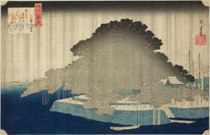 noční linie karasaki (karasaki no yau), ze série s ``osmé ws omi (domov omihakei)