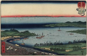 Niigata v provincii Echigo, srpen 1858