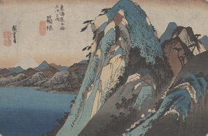 č. 11 „Hakone“ z 53 stanic Tokaida, kolem roku 1833
