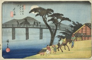 z. 28: Nagakubo, ze série ``Shi xty-devět S taions of kisokaido