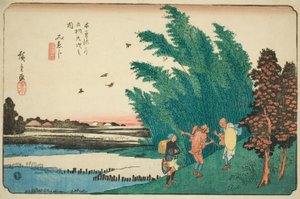 z. 56: Mieji, ze série ``Shi xty-devět S taion of te kisokaido
