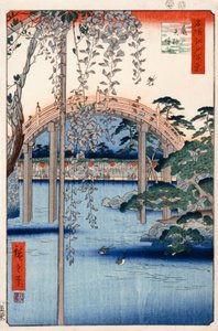 No. 57, Grounds of Kameido Tenjin Shrine (from One Hundred Famous Views of Edo) od Utagawa Hiroshige