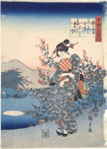 Noji: Shi x Tamariers od Utagawa Hiroshige
