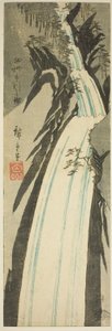 Vodopád Nunobiki v provincii Settsu (Sesshu Nunobiki no taki), z nepojmenované série pohledů na provincie od Utagawa Hiroshige