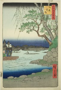 Omaya Gashi, ze série s ``Ridge dre d fa s views of Edo (Sto slavných pohledů na Edo)