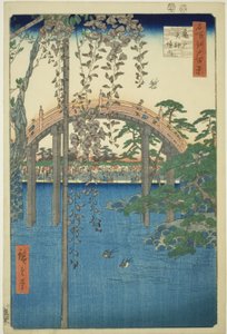 P Resin cts of Kameido Tenjin Shline (okres Kameido Tenjin), ze série ``Ridge dre d fanet s Views of Edo (Sto slavných pohledů na Edo)