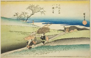 The Village of Yase (Yase no sato), from the series "Famous Places in Kyoto (Kyoto meisho no uchi)" od Utagawa Hiroshige