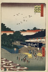 Ueno Yamashita Sto slavných pohledů na Edo, 1856-1858 od Utagawa Hiroshige