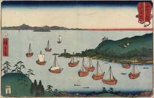 Uraga v provincii Sagami, červenec 1858