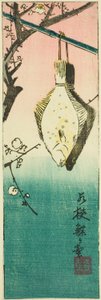Wakasa, oddíl listu č. 10 ze série "Vystřižené obrázky provincií (Kunizukushi harimaze zue)" od Utagawa Hiroshige