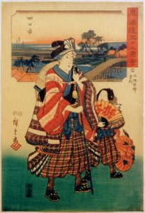 Yokkaichi od Utagawa Hiroshige