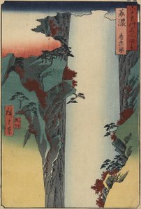 Yo_ro_ Falls, provincie Mino, srpen 1853