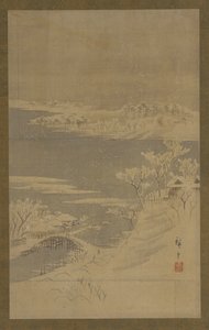 Zimní krajina, polovina 19. století. od Utagawa Hiroshige II