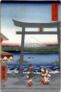 Gejši plán d je také štěstí t Fuji Japan spánek p Hayashi t Hiroshige Utagawa