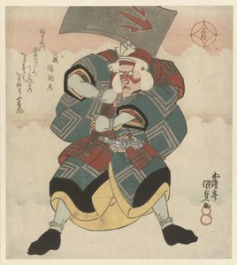 Muž houpající velkou sekerou od Utagawa Kunisada (I)