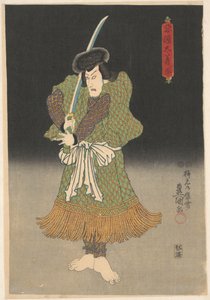 Bosý herec s mečem od Utagawa Kunisada (I)
