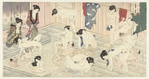 Lázeňský dům v Hakone od Utagawa Kunisada (I)