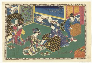 Kapitola 17 True Images of the Splendid Prince (název série) Sono sugata Hikaru no utsushi-e (název série na objektu) od Utagawa Kunisada (I)