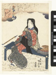 Komachi na hrobě Sotoba (název na objektu) Moderní odkazy na sedm Komachi (název série) Tosei mitate nana Komachi (název série na objektu) od Utagawa Kunisada (I)