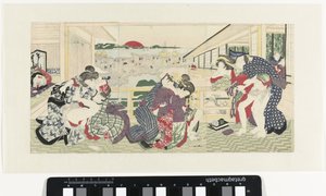 Milující páry na verandě od Utagawa Kunisada (I)