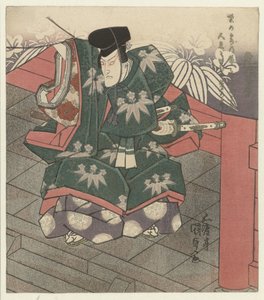 Muž u vchodu do chrámu od Utagawa Kunisada (I)
