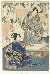 Princ Genji a dvorní dáma od Utagawa Kunisada (I)