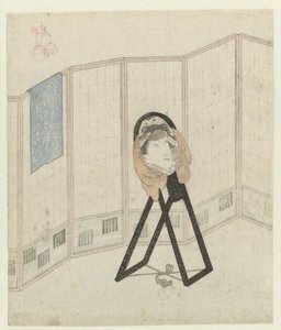 Zrcadlo na přepážce místnosti od Utagawa Kunisada (I)