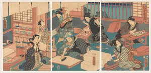 Ženy dělají obrázky od Utagawa Kunisada (I)