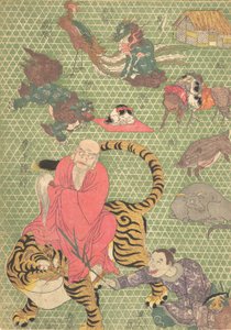 Pečeme zkusit rk: Od te C et al fts Man Ichida Shoshiro z Naniwa Danshi Naniwa Danshi c. .. .. , 1819. od Utagawa Kunisada