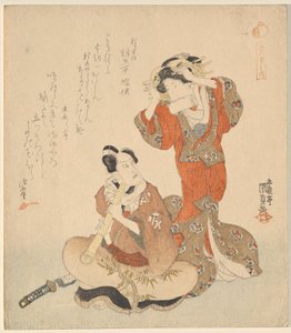 Muž a žena ze série The Five Chivalrous Dandies od Utagawa Kunisada
