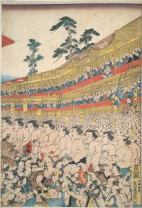 Obrázky z Velkého festivalu sumo od Utagawa Kunisada