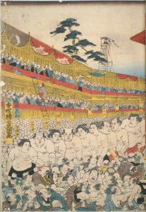 Obrázky z Velkého festivalu sumo od Utagawa Kunisada