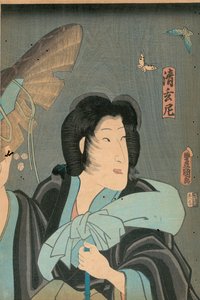 Básník a motýl, vydal Otaya Takichi od Utagawa Kunisada