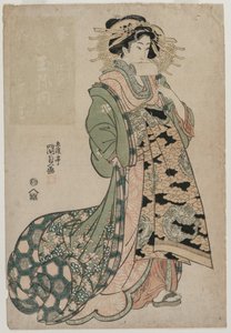 Pan Shiratama z Te Tamaya od Utagawa Kunisada