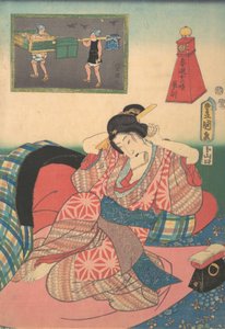 Dvanáct hodin jarních radovánek: Hodina draka, 19. stol., 19. stol. od Utagawa Kunisada