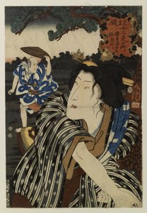 Bando Shuka I jako manželka Otatsu od Utagawa Kuniyoshi
